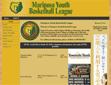 Tablet Screenshot of mariposayouthbball.com